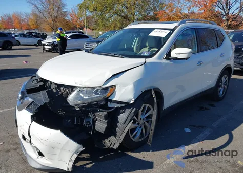 2014 Nissan Rogue Sl из США, поврежденный, VIN 5N1AT2MT7EC827572